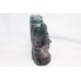 Handcrafted Figurine Natural purple green fluorite God Shiva statue idol